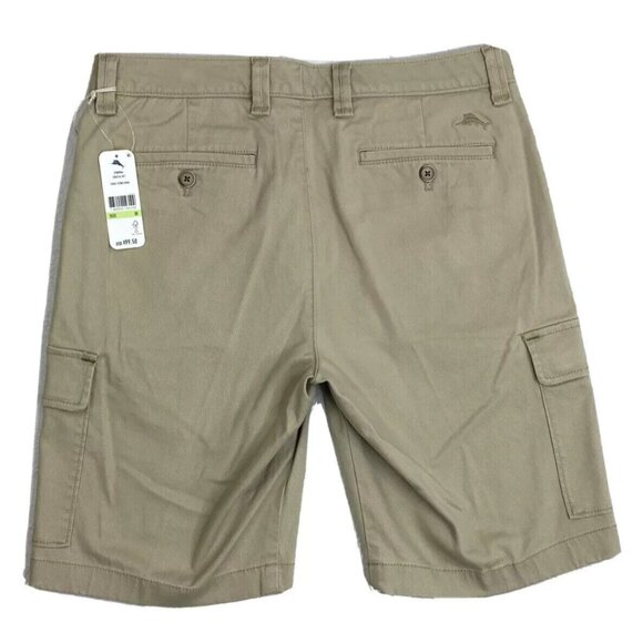 Tommy Bahama Men's size 30 Stone Khaki Twill Coastal Key 10" Casual Cargo Shorts - Picture 2 of 6
